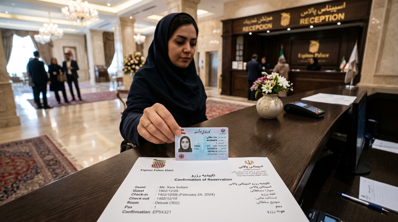 مدارک پذیرش هتل خارجی